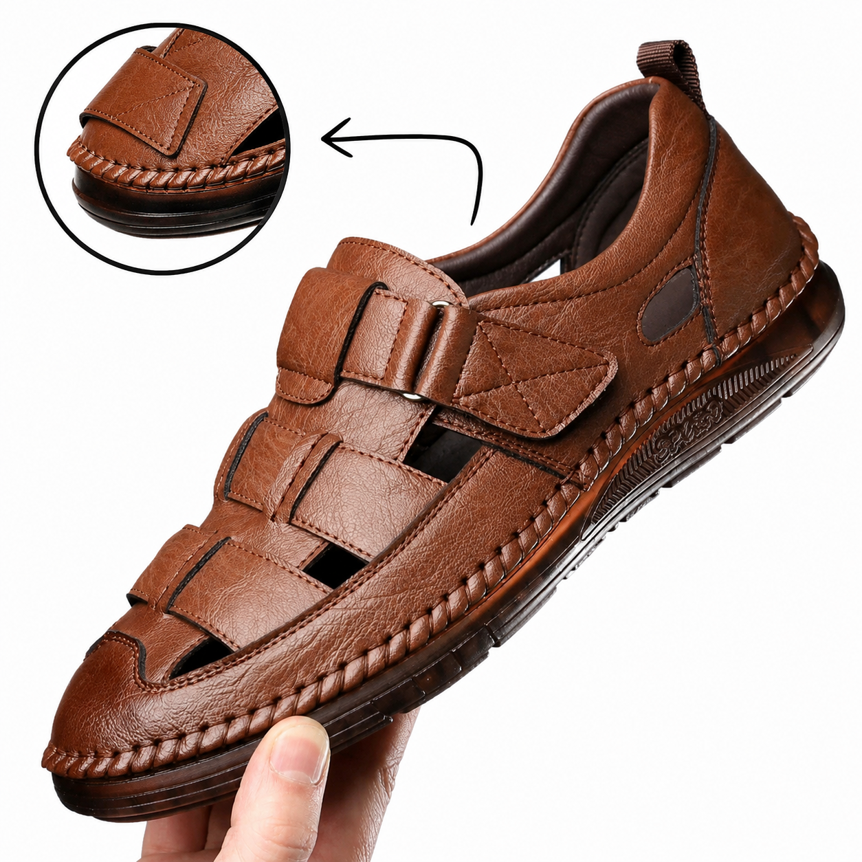 (Compre 1 e Leve 2) Sandálias Mocassim Masculinas Italianas em Couro Legítimo + Brinde