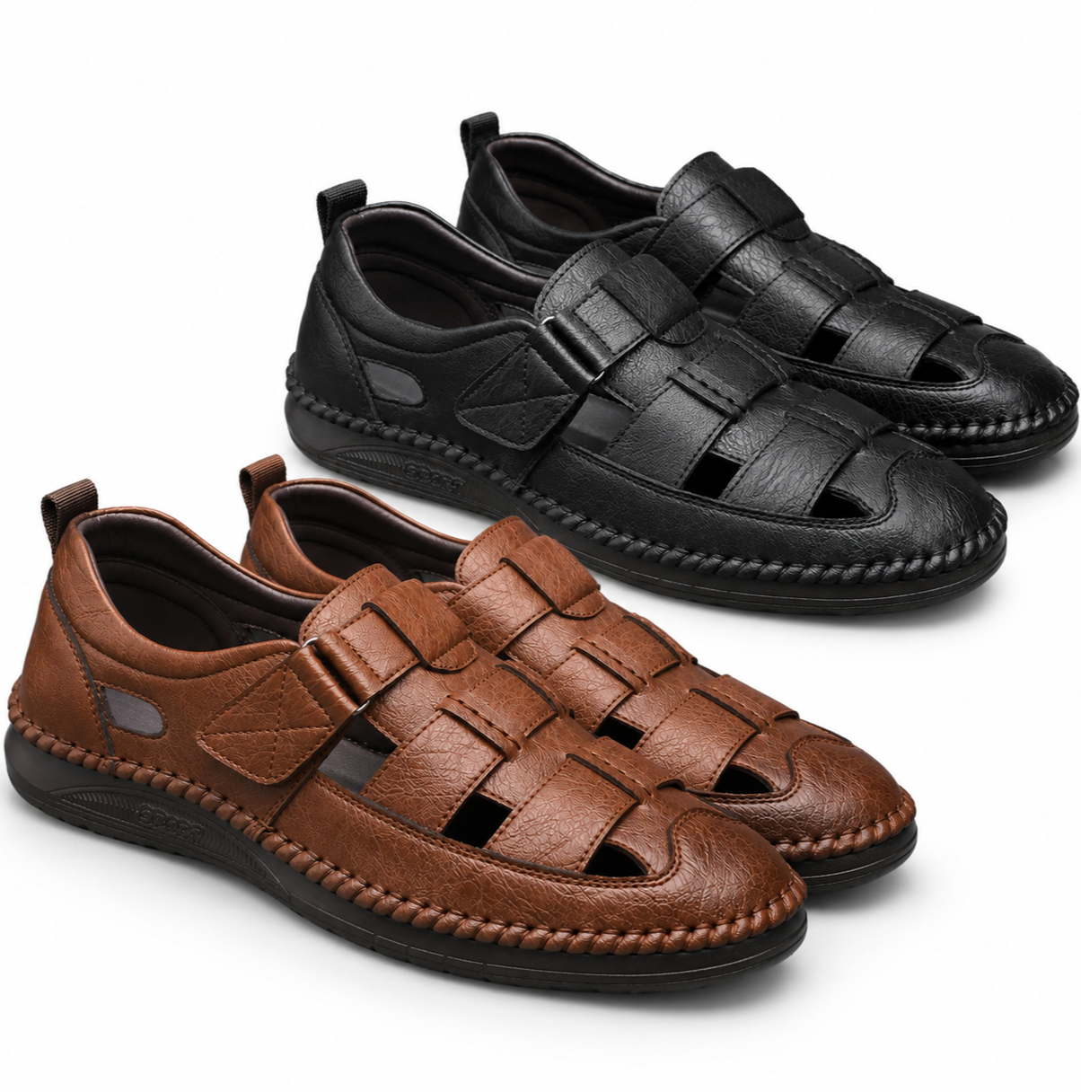 (Compre 1 e Leve 2) Sandálias Mocassim Masculinas Italianas em Couro Legítimo + Brinde